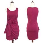 l*space L* Cypress Burgundy Red Wrap Front Mini Tank Dress Casual Beach Size Small Photo 1