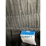 Old Navy Pants Women 24 Black Slouchy Cropped Tapered Cotton Bottoms Photo 5