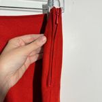 Sisley Wool Skirt Women Orange Zip Closure Classic Quite Luxury Old Money Prep Size 10 Photo 5