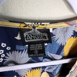 Angie Womens Size S Boho Floral Print Flutter Sleeve Surplice Neck Crop Top Photo 4