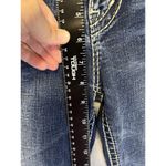 Silver Jeans  Blue Womens Size W28 32L Fluid Denim Suki Mid Straight Embroidered Photo 5