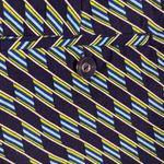 ep pro EPNY Golf Tricolor Dash Diagonal Shorts Inky Blue Multi Fitted Stretch Size M Photo 11