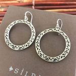 Silpada  Sterling Silver Filigree Hoop Earrings Photo 2