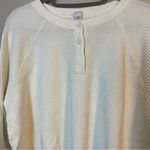 Old Navy  Off-White Waffle Knit Sweatshirt Photo 1