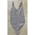 Wishlist  Ribbed V-Neck Bodysuit Sleeveless Light Basic‎ Tank Leotard L Photo 1