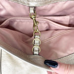 Coach  Audrie Andie Tote Bag Gold Metallic Leather Quiet Luxury Op Art 17064 Photo 13