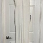Dress the Population  Iris Slit Plunge White Gown Dress size XS Photo 3