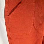 Studio Blue  Rust Orange Cropped Pants Womens‎ 28 Cotton Stretch Utility Trousers Photo 5