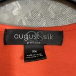 August Silk  Orange Ruffle Yoke Scoop Neck Tank Top - Size Petite Medium (PM) Photo 3
