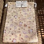 Sanrio Yellow Drawstring Bag With Pochacco Cinnamoroll Pompompurin Photo 3