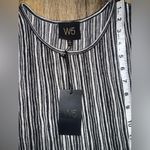 W5  Black and White Striped Tank Top Photo 3