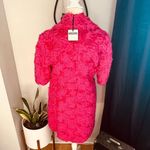 Moschino  COUTURE Long Faux Teddy Fur Jacket,‎ Italian, FUCHSIA, Size 4, NWT Photo 2