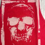 Silly Girl Red Skull Muscle Tank Top Photo 6