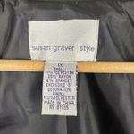 Susan Graver Style Black Embellished Mandarin Collar Blazer Women 1X Elegant Photo 6