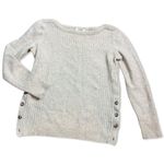 Madewell Pinewood Sweater Small Beige Merino Wool Ribbed Pullover Photo 0