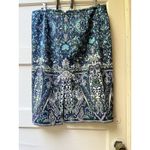 Talbots  Floral Pencil Skirt 6 Paisley Garden Bohemian Feminine Office Casual Photo 4