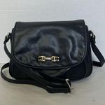 Etienne Aigner Vtg Women's Shoulder Bag Purse Black Genuine Leather Brass Logo Photo 0