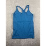 Lululemon Ebb To Street Tank With Bra No Pads 8 Deep Marine Blue W1AX1S Photo 1