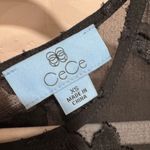 CeCe New  Ruffle Floral Blouse Black Size XS Photo 3