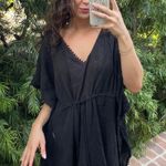 Old Navy Black beach cover up / one size/ has a small tear Photo 1