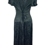 Frederick's of Hollywood Vtg 90s Frederick’s of Hollywood Jacquard Midi Dress Lace Corset Forest Green 7 Photo 1