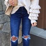 BP Beige Ruffle Sleeve Sweater Photo 0