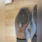 Brunello Cucinelli Suede Monili Cap-Toe Ballerina Flats slate blue Women’s Sz 40 Photo 8