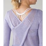 Lululemon Cashmere Blend Sunset Savasana Pullover II in Heathered Lilac Size 2/4 Photo 2