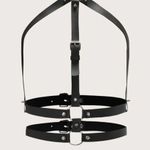 Harness Black Chocker Belt O Ring New Photo 2