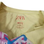 ZARA lemonade yellow Short Sleeve Tee Shirt Small Photo 5