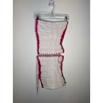 Handmade Vintage Satin Corset Top by Marilyn Cashin Pink Gold Lace Photo 7