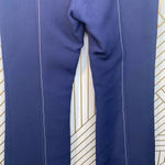 Derek Lam ‎ Contrast-Seam Flare Trousers Navy Blue Photo 9