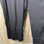 Torrid Size 4 Black Wide Leg Jumpsuit Lace 3/4 Sleeves Side Zip Back Tie Keyhole Photo 2