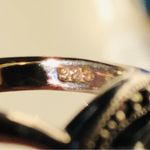 None Aquamarine & Marcasites Sterling Silver Ring 6 3/4 Photo 7