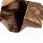 Bronze Colored Vegan Leather Hobo Bag Brown Photo 4