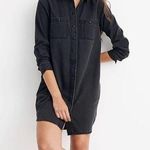 Madewell  denim shirt dress in stonewashed black Photo 0