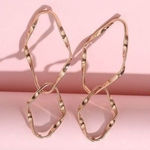 Dangle‎ Drop Earrings Geometric Statement Earrings Lightweight Trendy Fashion Gold Photo 4