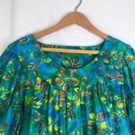 Handmade Prairie Maxi MuMu Dress Aline Shift All Over Print Neon Floral Sz Large Photo 2