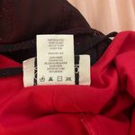 Lisa Jo Y2K black/red/sparkly sleeveless Showgirl midi dress. Size 12. Black Photo 6