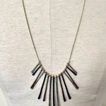 Multicolor gold tone " stick" Necklace Photo 0