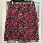 Talbots | Bright Colorful Bohemian Print Pencil Skirt Size Medium M Photo 1