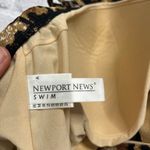 Newport News  One Piece Swimsuit Size 14 Bandeau Leopard Sequin Halter Photo 6