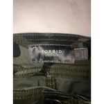 Torrid Camo Pants Size 14 Twill Aviator Crop Green Stretch Military Punk NEW Photo 8