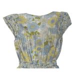 American Eagle  Y2K Flirty Floral Mini Cut Out Front Tie Ruffled Romper Size XS Photo 7