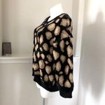 Michael Kors  Crewneck Soft Dark Camel Sweater Fur Velour-Blend Size XXL NWT $155 Photo 1