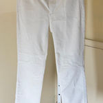 Talbots  EUC Women's Flawless Five Pocket White Corduroy Straight Leg Pants 2 Photo 0