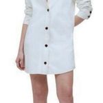 Madewell denim oversized mini shirtdress tile white np203 women x-small xs Photo 0