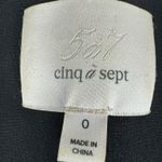 Cinq à Sept Cinq a Sept Lanier Ruffle Blazer Size 0 Black Formal Luxury Jacket Career Office Photo 3