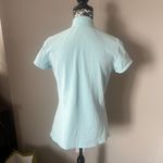Lilly Pulitzer  Luxletic Polo Shirt Top Womens Light Blue Collared Medium Photo 3