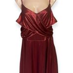 Grace Karin  Plus Size 2XL Red Metallic Sleeveless Mini Dress NWT Photo 0
